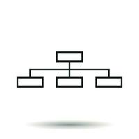 Structure simple flat icon. Vector illustration on white background.