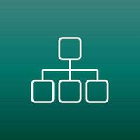 Structure simple flat icon. Vector illustration on green background.
