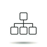 Structure simple flat icon. Vector illustration on white background.