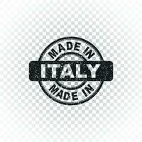 Made in Italy stamp. Vector illustration on isolated background