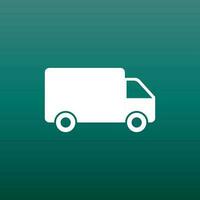 Truck, car vector illustration. Fast delivery service shipping icon. Simple flat pictogram for business, marketing or mobile app internet concept