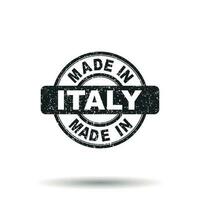 Made in Italy stamp. Vector illustration on white background