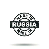 Made in Russia stamp. Vector illustration on white background