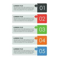 Modern business style options banner. Flat vector illustration. For diagram, number options, step up options, web template, infographics