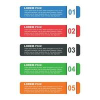 Flat business style options banner. Vector illustration for diagram, number options, step up options, web template, infographics