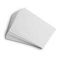 Blank Corporate stationery set mockup at white textured paper background. photo