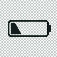 Battery level indicator. Vector illustration on isolated background.