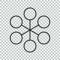 Structure simple flat icon. Vector illustration on isolated background.