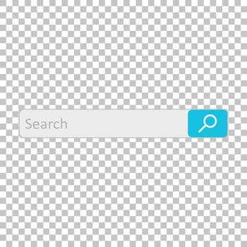 Search bar field. Vector interface element with search button. Flat vector illustration on isolated background.