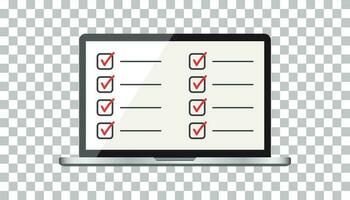 Businessman checklist with notebook. Check list icon flat vector illustration.