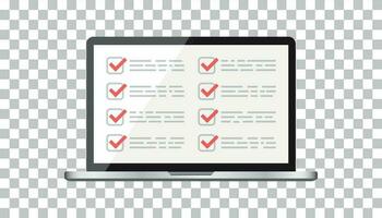 Businessman checklist with notebook. Check list icon flat vector illustration.