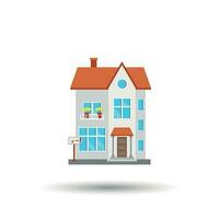 House vector illustration in flat style on white background