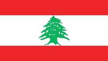 Lebanon flag icon in flat style. National sign vector illustration. Politic business concept.