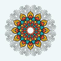 Luxury background with colorful mandala decoration vector