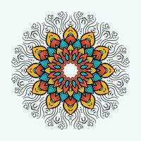 Luxury background with colorful mandala decoration vector