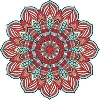 vistoso floral mandala antecedentes diseño vector