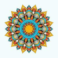 Vector decorative luxury background coloring mandala template