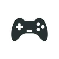 Joystick sign icon in flat style. Gamepad vector illustration on white isolated background. Gaming console controller business concept.