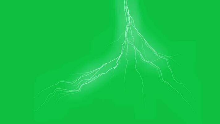 Green Screen Lightning Stock Video Footage for Free Download