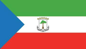 Equatorial Guinea flag icon in flat style. National sign vector illustration. Politic business concept.