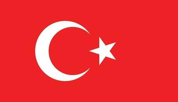 Turkey flag icon in flat style. National sign vector illustration. Politic business concept.
