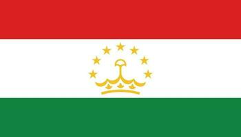 Tajikistan flag icon in flat style. National sign vector illustration. Politic business concept.