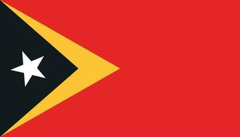 East Timor flag icon in flat style. National sign vector illustration. Politic business concept.