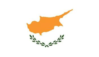 Cyprus flag icon in flat style. National sign vector illustration. Politic business concept.