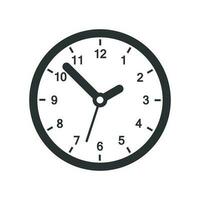 reloj firmar icono en plano estilo. hora administración vector ilustración en blanco aislado antecedentes. Temporizador negocio concepto.