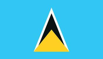 Saint Lucia flag icon in flat style. National sign vector illustration. Politic business concept.