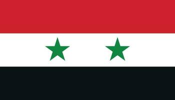 Syria flag icon in flat style. National sign vector illustration. Politic business concept.