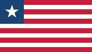 Liberia bandera icono en plano estilo. nacional firmar vector ilustración. diplomático negocio concepto.