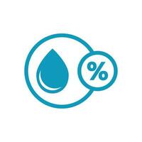 Humidity icon in flat style. Climate vector illustration on white isolated background. Temperature forecast business concept.