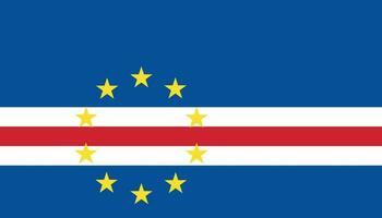 Cape Verde flag icon in flat style. National sign vector illustration. Politic business concept.