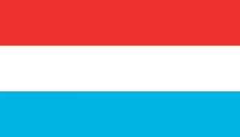 Luxembourg flag icon in flat style. National sign vector illustration. Politic business concept.