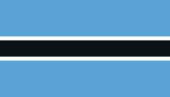 Botswana flag icon in flat style. National sign vector illustration. Politic business concept.