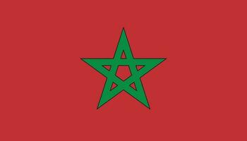 Morocco flag icon in flat style. National sign vector illustration. Politic business concept.