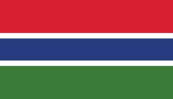 Gambia bandera icono en plano estilo. nacional firmar vector ilustración. diplomático negocio concepto.