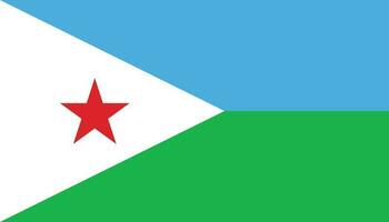 Djibouti flag icon in flat style. National sign vector illustration. Politic business concept.