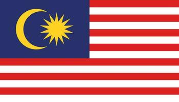 Malasia bandera icono en plano estilo. nacional firmar vector ilustración. diplomático negocio concepto.
