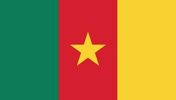 Cameroon flag icon in flat style. National sign vector illustration. Politic business concept.