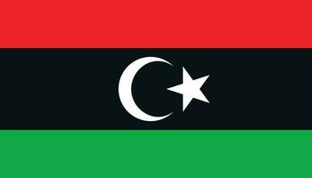 Libya flag icon in flat style. National sign vector illustration. Politic business concept.