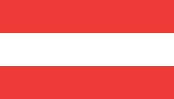 Austria flag icon in flat style. National sign vector illustration. Politic business concept.