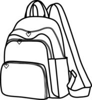 Sketch of Backpack vector