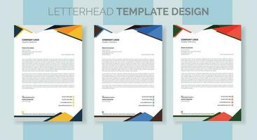 corporate modern business letterhead design template. creative modern letterhead design template for your project. letter head, letterhead, business letterhead design vector