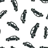 Car icon seamless pattern background. Automobile vector illustration. Auto symbol pattern.