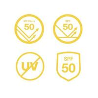 UV protection on white background,bubble shield. Solar protection screen from UV rays vector