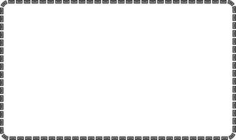 rectangular dash line frame with copy space vector