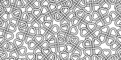 abstract clover leaf seamless pattern vector