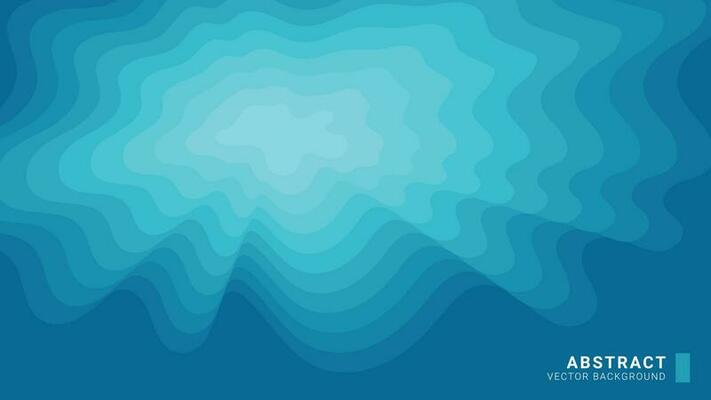 Abstract vector background colors blue light blue curves bg